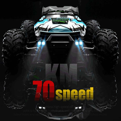X-Verse 16102PRO 1:16 RC Offroad 70 km/h, 4WD Bürstenlosmotor, wasserdicht, inkl. 3 Akkus (Gelb).