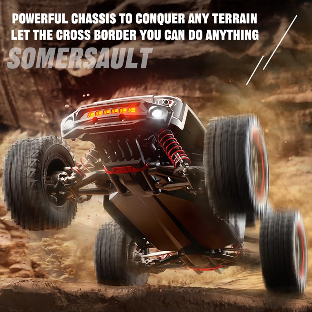 Teeggi 1:16 RC Buggy 80 km/h, 4WD Bürstenlosmotor mit Tragetasche für Offroad und Drift.