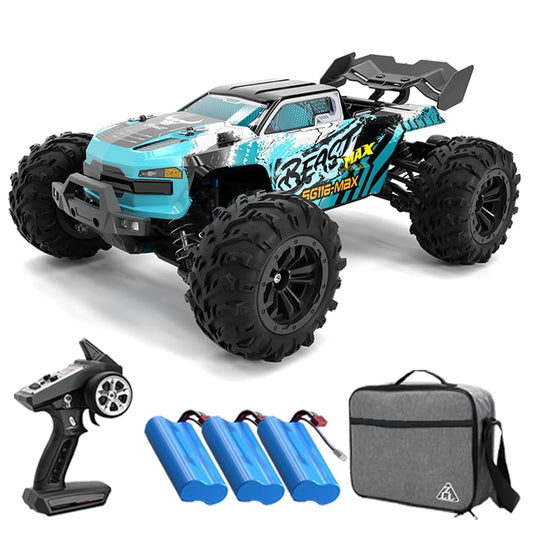 Teeggi SG116 MAX 1:16 RC Buggy 80 km/h, 4WD Bürstenlosmotor mit Tragetasche und 3 Akkus.