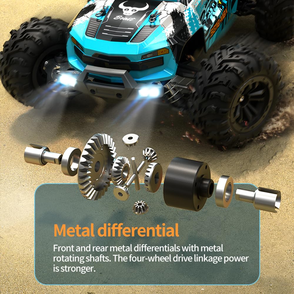 X-Verse SG116 MAX 1:16 RC Auto 80 km/h, 4WD wasserdicht mit Bürstenlosmotor und 3 Akkus.