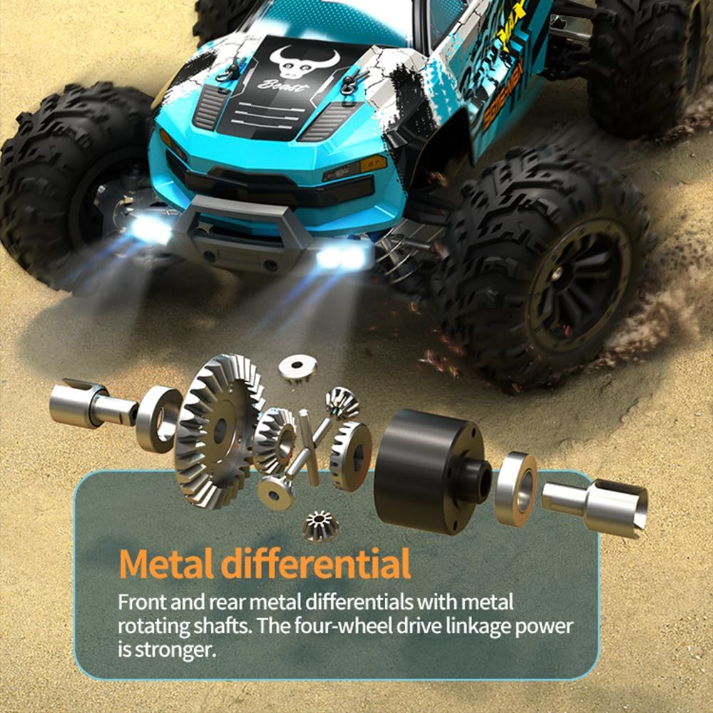 Teeggi SG116 MAX 1:16 RC Buggy 80 km/h, 4WD Bürstenlosmotor mit Tragetasche und 3 Akkus.